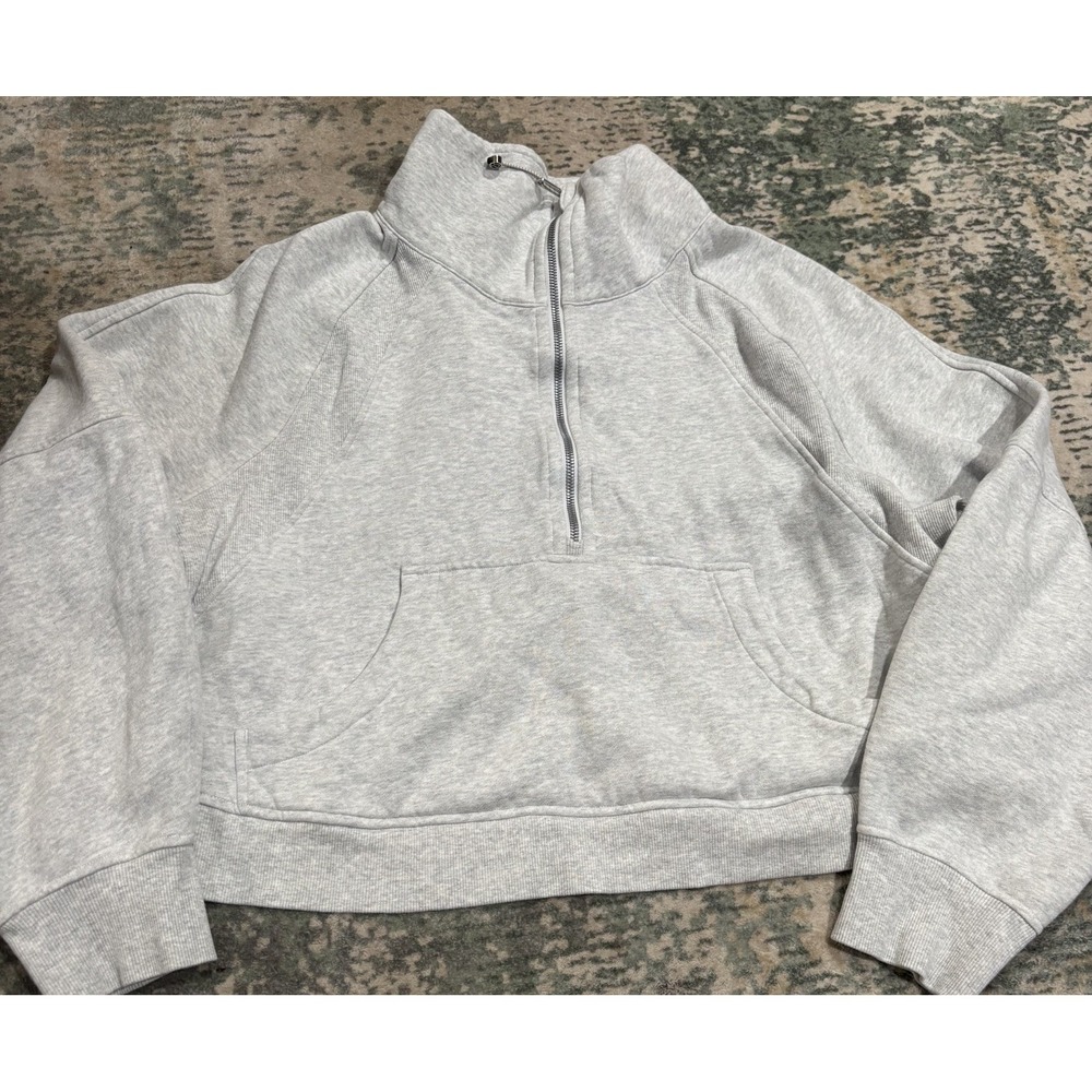 Lululemon Scuba Oversized Funnel-Neck Half-Zip Heathered Grey XL/XXL